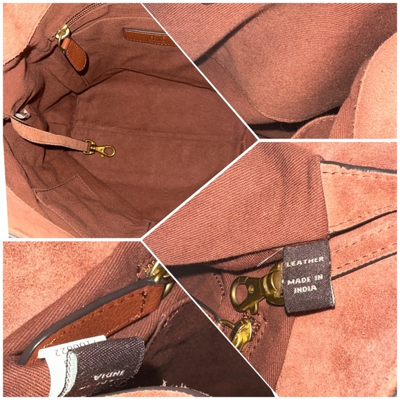 FRYE Leather Side Pocket Hobo Bag in Cognac, Like New! Gorgeous! - Picture 13 of 16